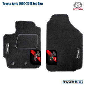 Toyota Yaris 2006-2011 Πατάκια Αυτοκινήτου Μαρκέ μοκέτα Eco-Line 2τμχ – Cardex