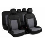 Σετ μαρκέ Καλύμματα Καθισμάτων TOYOTA PROACE 2013-2016 μαύρα πικέ με γκρί γερμανικό ύφασμα